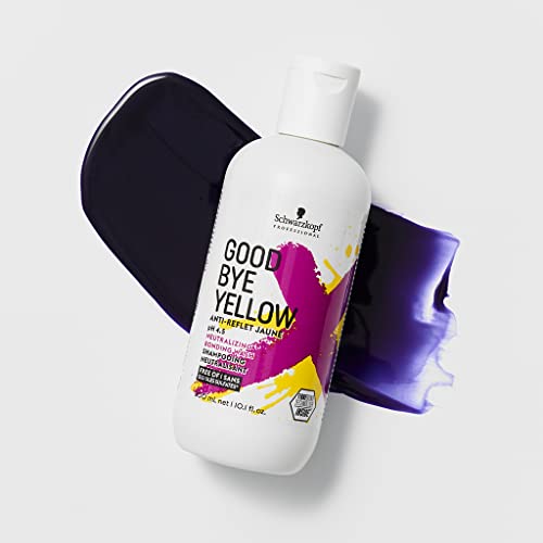 GOODBYE YELLOW Purple Shampoo Neutralizing Wash – 10.1 Fl Oz | Anti-Yellow Vegan Shampoo for Blonde & Gray Hair | pH Balanced | Professional Salon