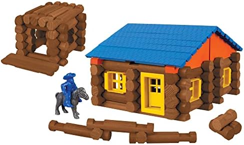 LINCOLN LOGS – Oak Creek Lodge – 137 Pieces - Real Wood Logs-Ages 3+ - Best Retro Building Gift Set for Boys/Girls – Creative Construction