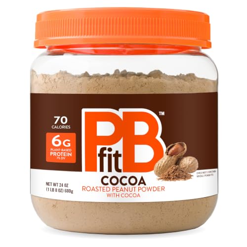 PBfit Cocoa Peanut Butter Powder 24 Oz, Peanut Spread with 6g Protein