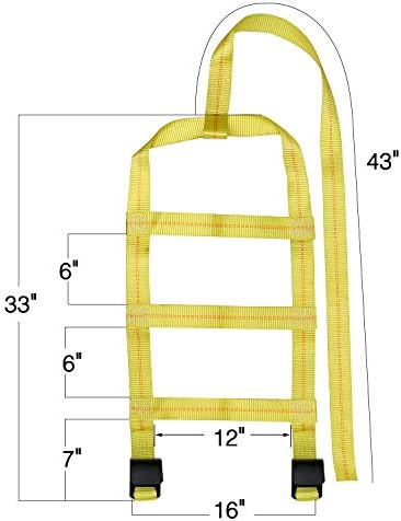 Trekassy Tow Dolly Straps for Car with Flat Hooks-2 Pack, Heavy Duty Car Tire Bonnet Net Fits 14"-17" Tires, 10, 000 lbs Break Strength