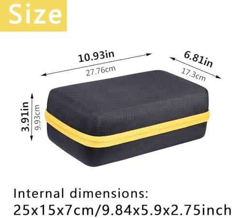 khanka Hard Carrying Case Replacement for DEWALT DCF682N1 / DCF680N2 8V MAX Cordless Screwdriver Kit, Gyroscopic, Case Only