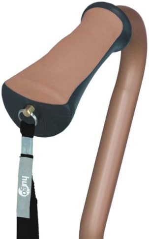 Hugo Mobility Adjustable Quad Walking Cane for Everyday Use, Ebony | Adjustable Quad Cane Offers Stable Base for Confident, Everyday Walking Support and Independence at Home