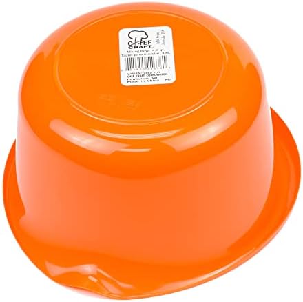 Chef Craft Select Plastic Mixing Bowl Set, 5 Piece, Multiple Color