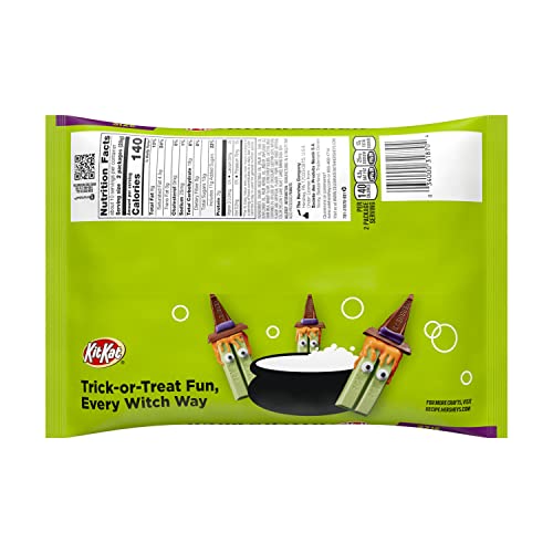 KIT KAT Witch's Brew Marshmallow Creme Snack Size, Halloween Wafer Candy Bars Bag, 9.8 oz