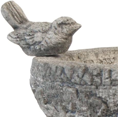 BestNest Athens His Eye is on The Sparrow Bird Bath, Pre Aged