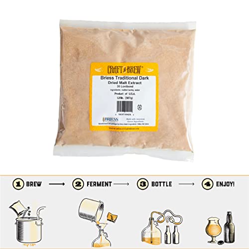 Craft a Brew - Dry Malt Extract for Brew Kit -5 Pounds Bavarian Wheat - All Purpose Base Extract - For Any Beer Style - Effective Fermentation