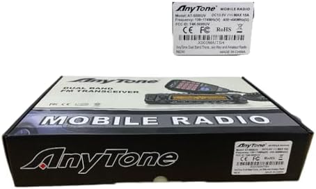 AnyTone Dual Band Mobile Transceiver VHF/UHF Transmitter Vehicle Radio AT-5888UV