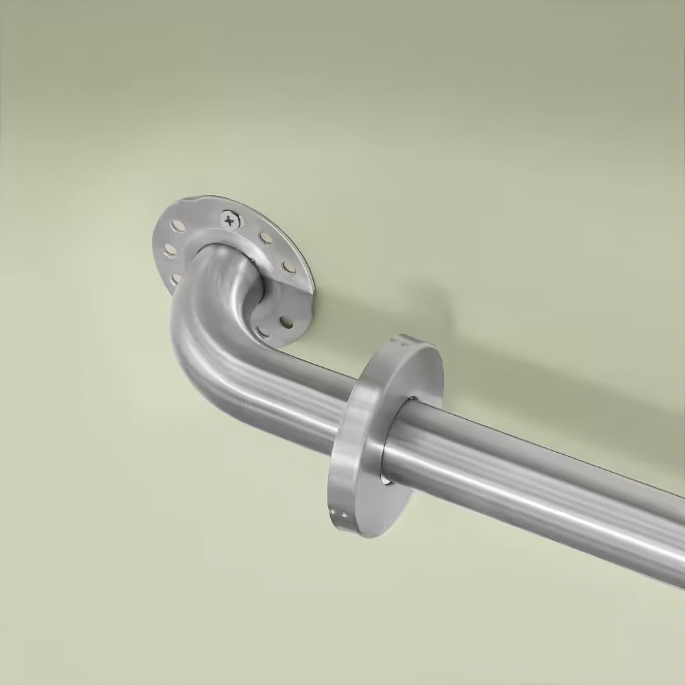 Stainless Steel Bathroom Safety Shower Grab Bar, Anti Slip Bathtubs Grab Bars,Toilet Assist Saft Handle Handrail ADA Compliant 500lbs for Handicap Elderly Senior (Brushed, 12 Inches)