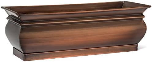H Potter Herb Planter Pots Succulent Window Box - 16 x 6 x 5.75 inches | Rectangular Indoor Outdoor Flower Garden Planter