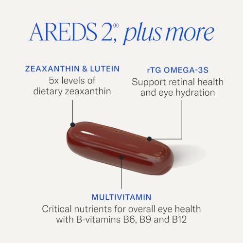 EyePromise Macular Health Eye Vitamins with Multivitamin, 60 Softgels | Eye Health Supplements for Macular Support with Omega 3, Fish Oil