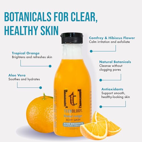 Teenology Shampoo, Conditioner & Body Wash Bundle – Avoid Acne Breakouts