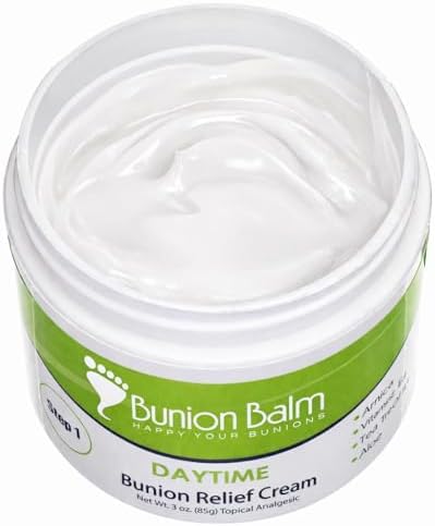 Bunion Balm Day Cream for Sensitive Bunions, Arnica and Menthol, Step 1 | Natural Hallux Valgus Salve for Daily Comfort