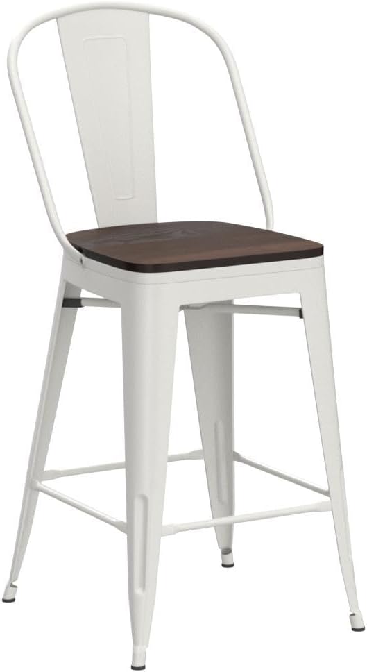 Aklaus Metal Bar Stools Set of 4