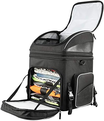 Nelson Rigg Route 1 Destination Backrest/Sissy Bar Rack Bag; Fits Harley Davidson, Indian, Yamaha & Suzuki Motorcycles