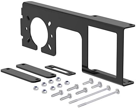 CURT 58003 Easy-Mount Trailer Wiring Bracket for 2-1/2 Inch Receiver, Fits 4 or 5-Way Flat and 6 or 7-Way Round Connector Sockets