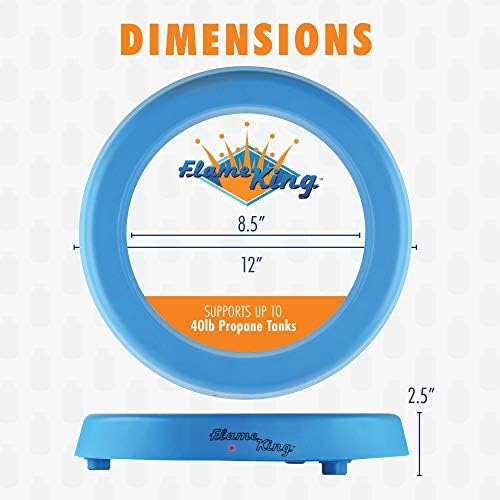 Flame King Smart Wireless Propane Tank Scale - Bluetooth Gas Gauge with App Connectivity for BBQ and Grills Monitors Multiple Propane Cylinders
