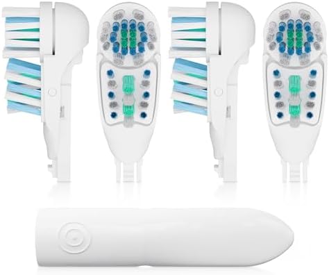 4 Pcs Brush Heads Compatible with Oral-B CrossAction 3733, 4732, 4734