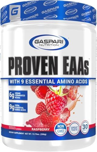 Gaspari Nutrition Proven EAAs, Vegan Fermented EAAs, Enhances Recovery & Replenishes Electrolytes, Non GMO (30 Servings, Guava Nectarine)