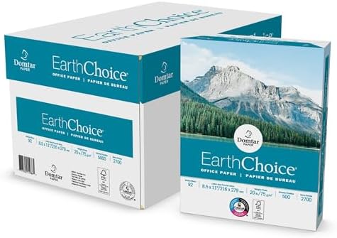 Domtar® 8 1/2" x 11" 20lb Copy Paper (DMR2700) Category: Copy and Multi Purpose Paper, 1 Ream (500 Sheets)