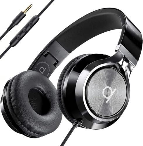 ARTIX Wired Headphones for Classroom & School with Microphone & Volume Control - Adults, Teens & Kids Headphones with Cord