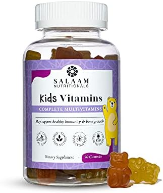 Salaam Nutritionals - Multivitamins, Multivitamins for Kids, Gummy Vitamins with 13 Essential Vitamins + Minerals, Bone and Immunity Support, 90 Count, 1 Pack