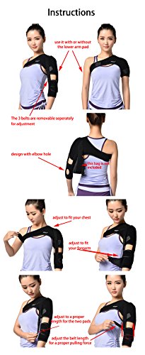 Shoulder Brace Support Arm Sling for Stroke Hemiplegia Subluxation Recovery, Left Shoulder