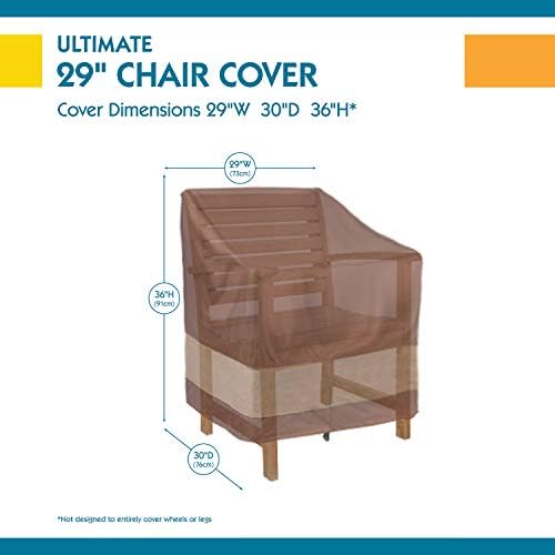DUCKCOVERS Ultimate Waterproof 36 Inch Patio Chair Cover, Outdoor Chair Covers