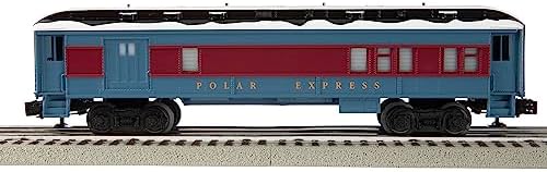Lionel Warner Brothers The Polar Express Combination Car – O Gauge Model Train Passenger Car with Diecast Trucks, Operating Couplers