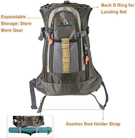 M MAXIMUMCATCH Maxcatch Fly Fishing Vest Pack for Men and Women Adjustable Outdoor Fishing (Vest/Sling Pack/Backpack)