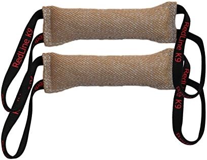 Redline K9 Dog Bite Tug Toy 3 in X 16 in 2 Handle Jute Bundle of 2