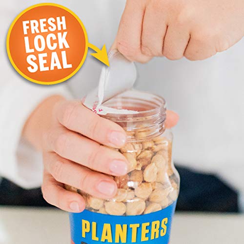 PLANTERS Honey Roasted Peanuts, Plant Based Protein Snacks, 16 Oz (1 Ct) | Roasted Sweet & Salty Nuts. Kosher. Resealable Jar. Snacks for Adults. Party Mix, Party Snacks