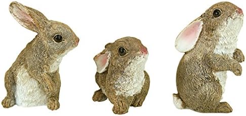 Design Toscano QM200681 Hopper the Bunny Standing Rabbit Indoor/Outdoor Garden Statue, 6 Inches Wide, 11 Inches Tall, Handcast Polyresin, Full Color Finish