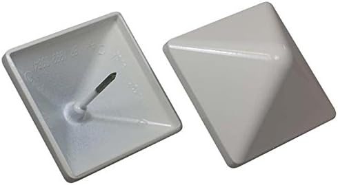Heavy Duty Aluminum Pyramid Post Cap 6x6 (5-1/2" x 5-1/2") White