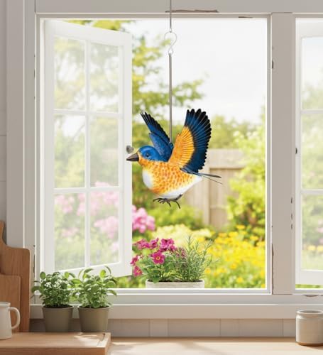 Regal Art & Gift Bird Bouncie, Hand-Painted Metal Spring Garden Decor