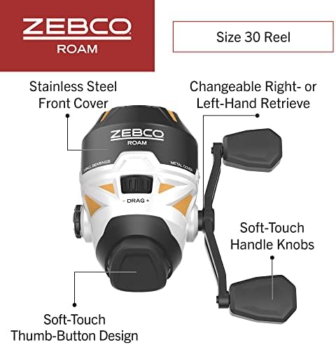 Zebco Roam Spincast Reel and Fishing Rod Combo