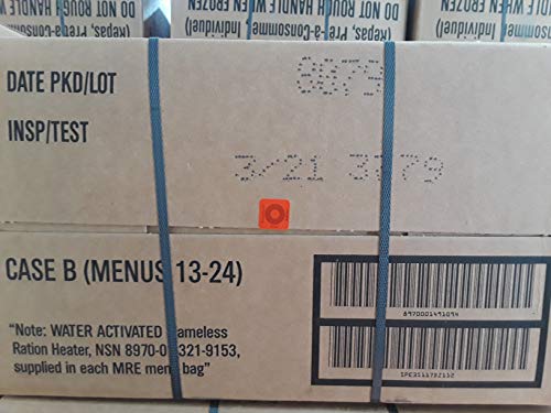 Military MREs Box A and Box B NSP/Test Date 03/2021 | Ready-to-Eat Shelf-Stable Meal | Genuine Military Surplus | Long Shelf Life