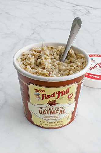 Bob's Red Mill GF Oatmeal Cup, Maple & Brown Sugar, 2.15 Ounce Cup (Pack of 12) - Non GMO, Whole Grain, Kosher