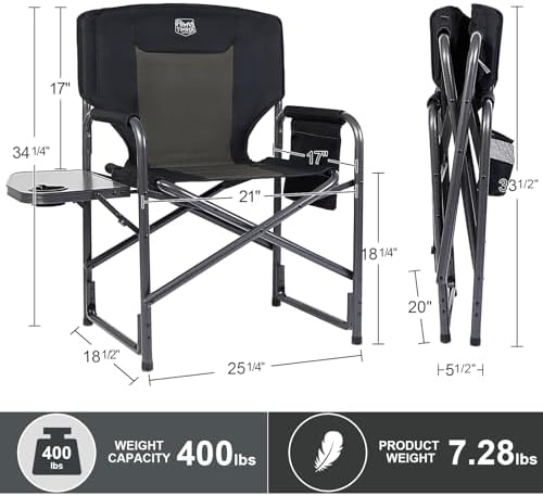 TIMBER RIDGE Aluminum Oversized Camping Chair