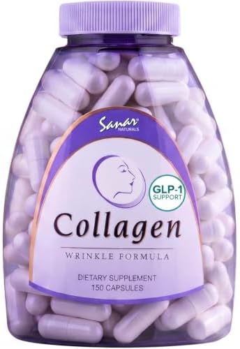 Sanar Naturals Collagen Peptides Pills for Hair, Skin & Nails | Type I & III, Hydrolyzed, Vitamin C, Vitamin E, Rose Hips, Joint Support, 150 Capsules