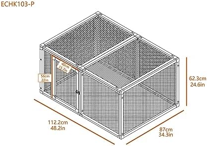 New Age Pet ECOFLEX Fontana Chicken Coop, Urban Barn for 2 to 3 Chickens, Easy Assembly, Eco Friendly & Durable, Tan