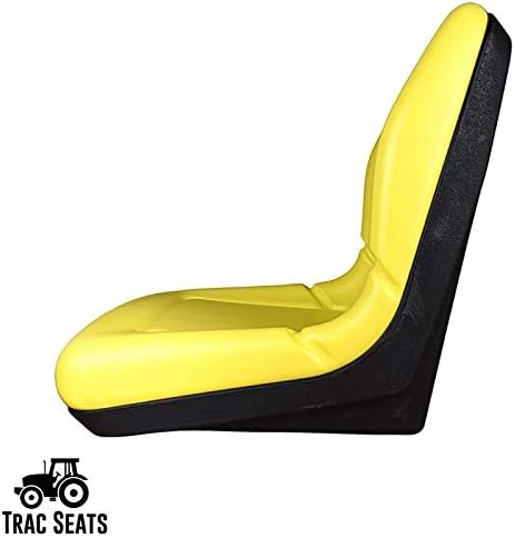 TRAC SEATS Yellow High Back Seat for John Deere GT225 GT235 GT245 GX325 GX335 GX345 GX355D LX255 Lawn Mower Tractor