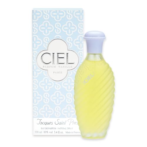 Jacques Saint Pres CIEL - Eau De Parfum for Women- Soft, Powdery Scent - Notes of Vanilla, White Rose, & Different Flowers- Feminine