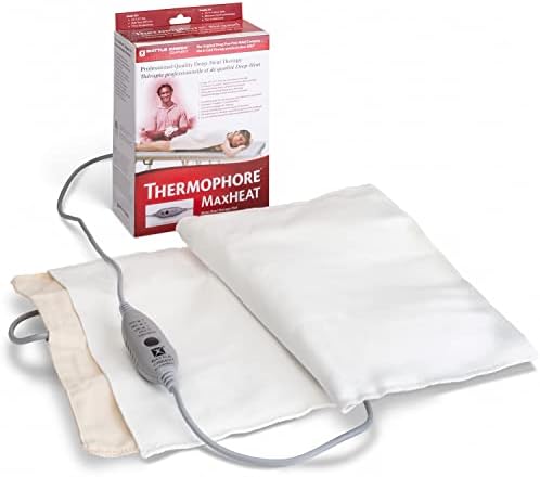 Thermophore MaxHEAT Automatic Moist Heating Pack Model 155 – Large 14" x 27" XL Heating Pad, Deep Heat Therapy for Muscle, Back & Joint Pain Relief