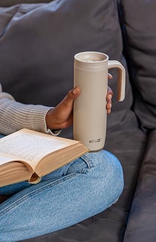 Ello Magnet 18oz Insulated Stainless Steel Travel Mug with Handle, Poseidon