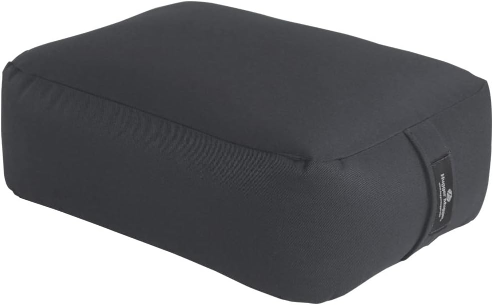 Hugger Mugger Zen Meditation Cushion - Wider Base, Use Horizontally or Vertically, Buckwheat Filled, Durable Fabric, Handmade in USA
