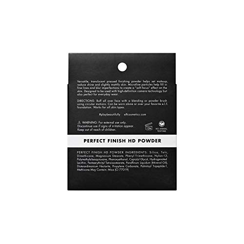 e.l.f. Perfect Finish HD Powder, Blurs Fine Lines & Imperfections, All Day Wear, Perfect for On The Go, 0.28 Oz