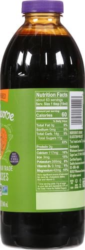Wholesome Sweeteners, Inc., Organic Molasses, Unsulphured, 32 fl oz (944 ml)(Pack of 3)