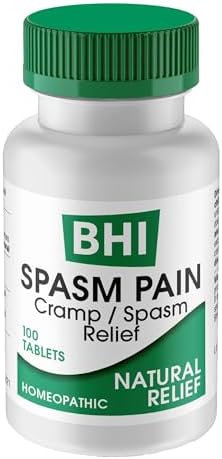 MediNatura BHI Spasm/Cramp Relief - Muscle Spasm Tablets for Full-Body Cramp Support - Menstrual Support - Non-Drowsy - Quick-Dissolve