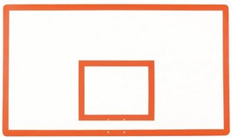 First Team FT280 Fiberglass 42 x 72 in. Rectangular Fiberglass Backboard44; Sienna Orange