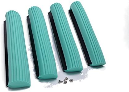 The Super® Standard 11" PVA Sponge Mop Refills - 4 Pack Plus Free Stainless Steel Screws